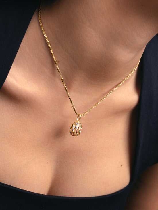 Charm Easter Egg Colors Baño Oro