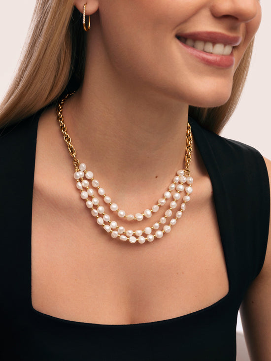 Collar Audrey Premium Acero Baño Oro