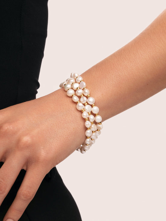 Pulsera Audrey Premium Acero Baño Oro